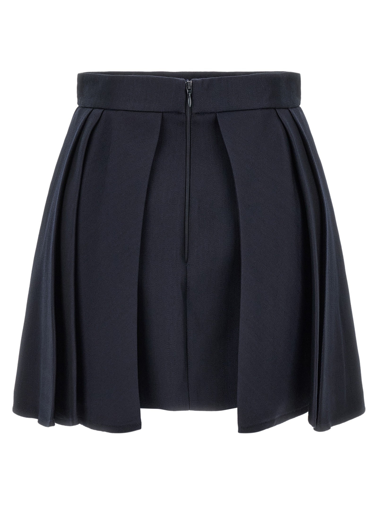 Elisabetta Franchi Fresh Wool Skirt Blue