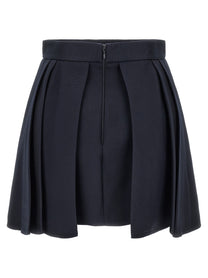 Elisabetta Franchi Fresh Wool Skirt Blue