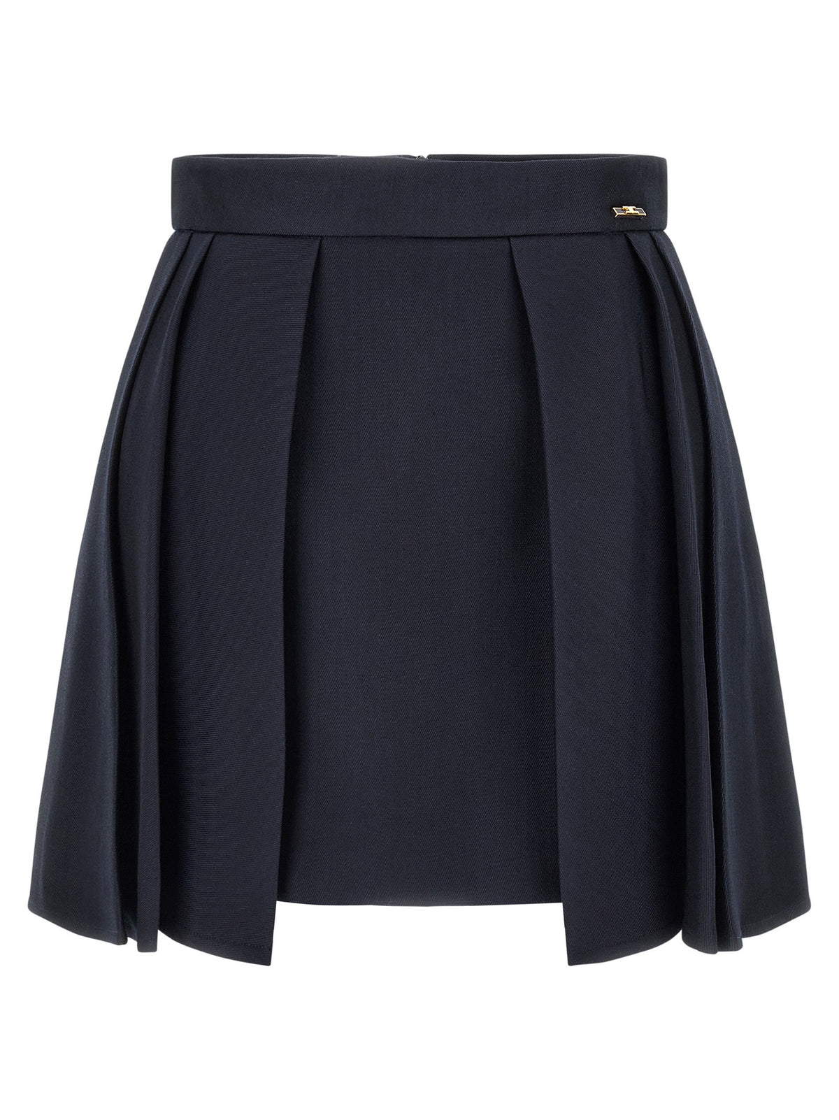 Elisabetta Franchi Fresh Wool Skirt Blue