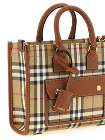 Burberry Freya Mini Shopping Bag Beige