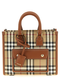 Burberry Freya Mini Shopping Bag Beige