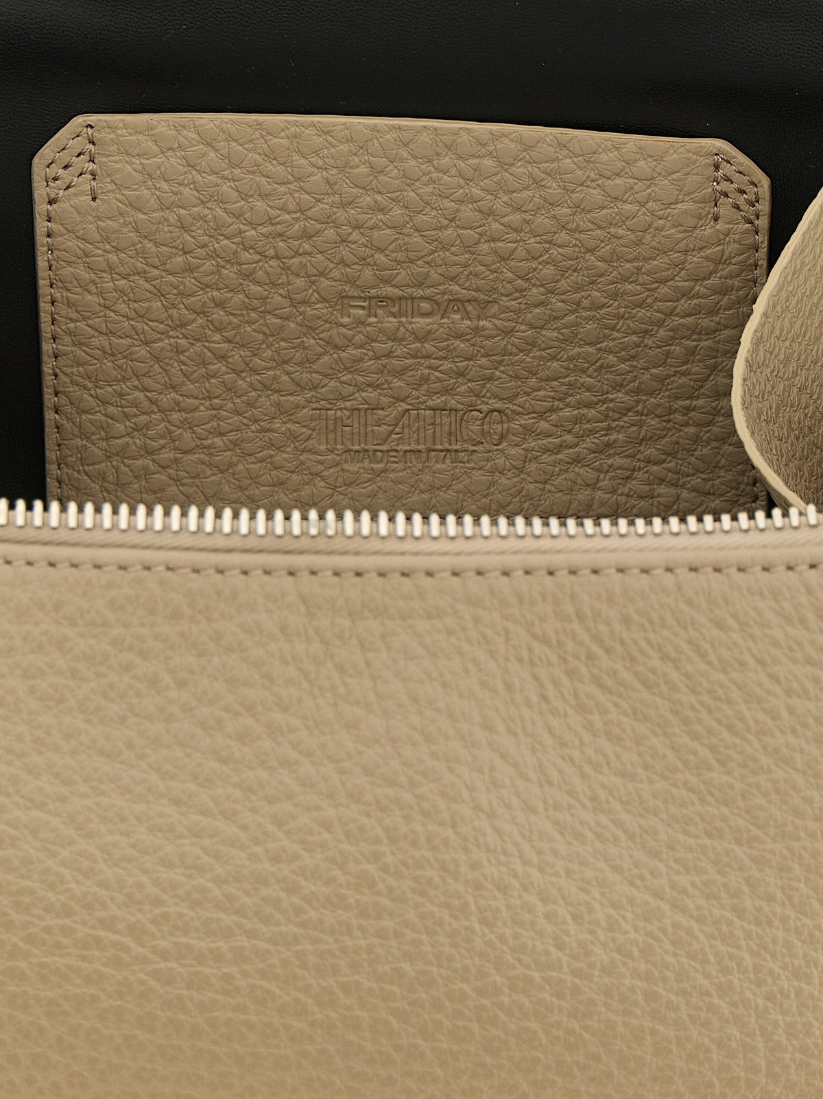 The Attico Friday Mini Handbag Beige, view 4