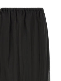 Tela Fringed Detail Ophelia Skirt Black