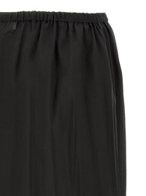 Tela Fringed Detail Ophelia Skirt Black