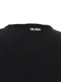 The Attico Fringed Dress Black