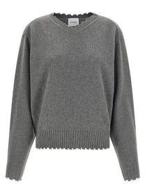 Nude Lucy Fringed Hem Sweater Grey