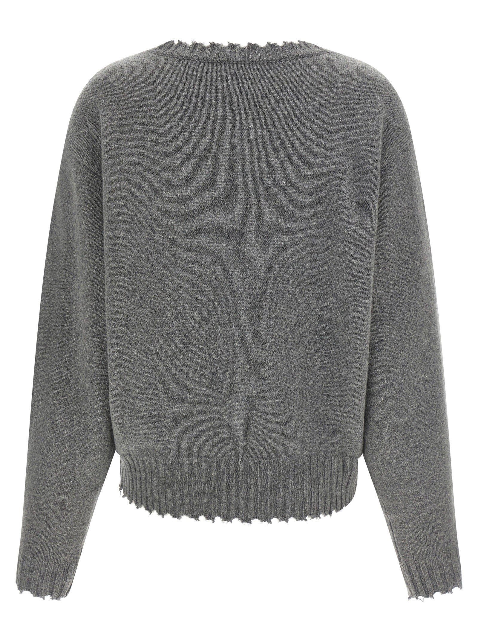 Nude Lucy Fringed Hem Sweater Grey
