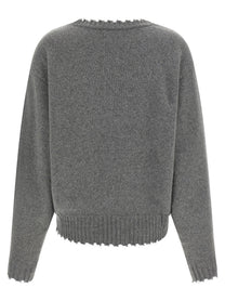 Nude Lucy Fringed Hem Sweater Grey