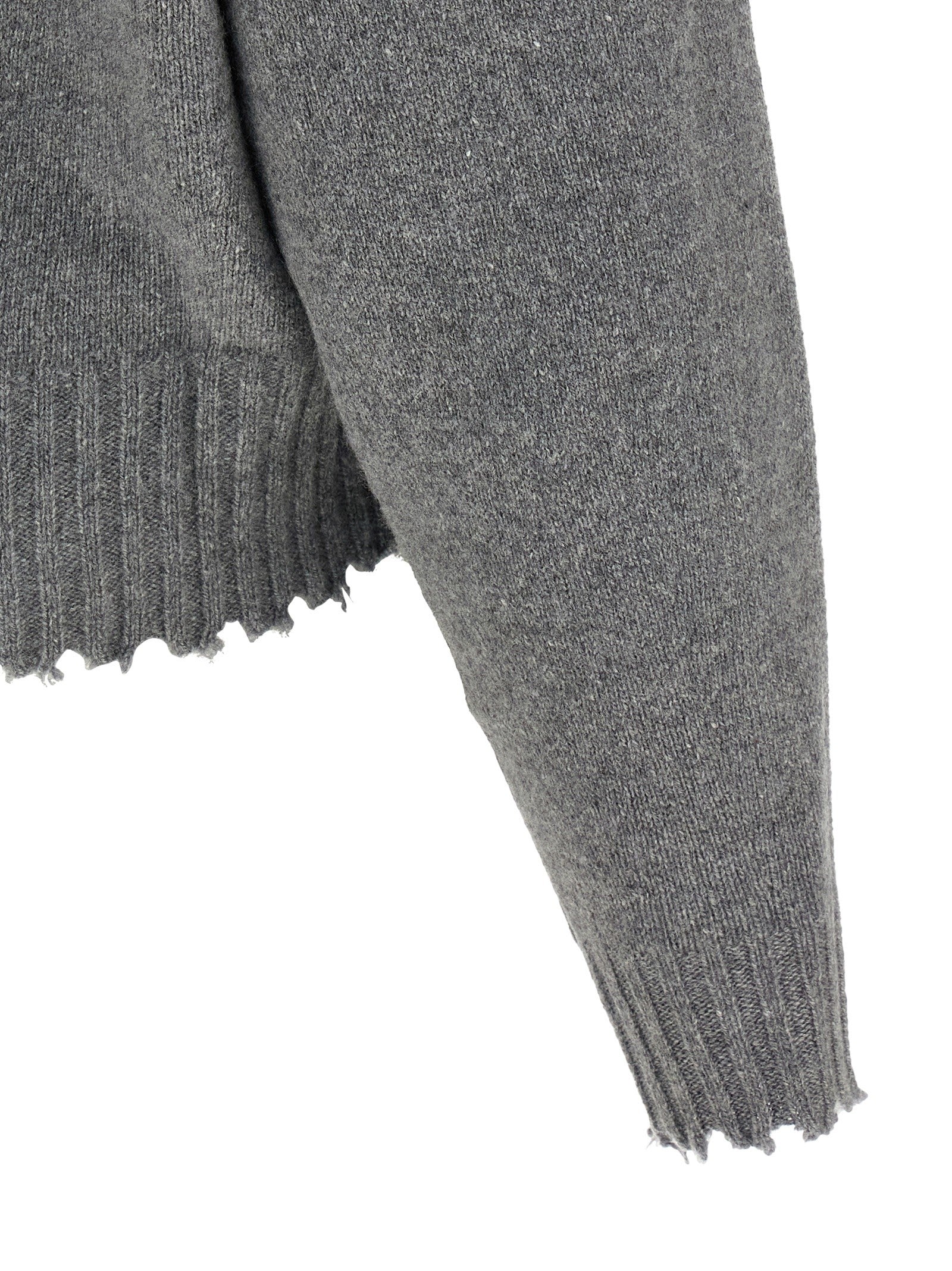 Nude Lucy Fringed Hem Sweater Grey
