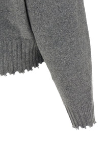 Nude Lucy Fringed Hem Sweater Grey