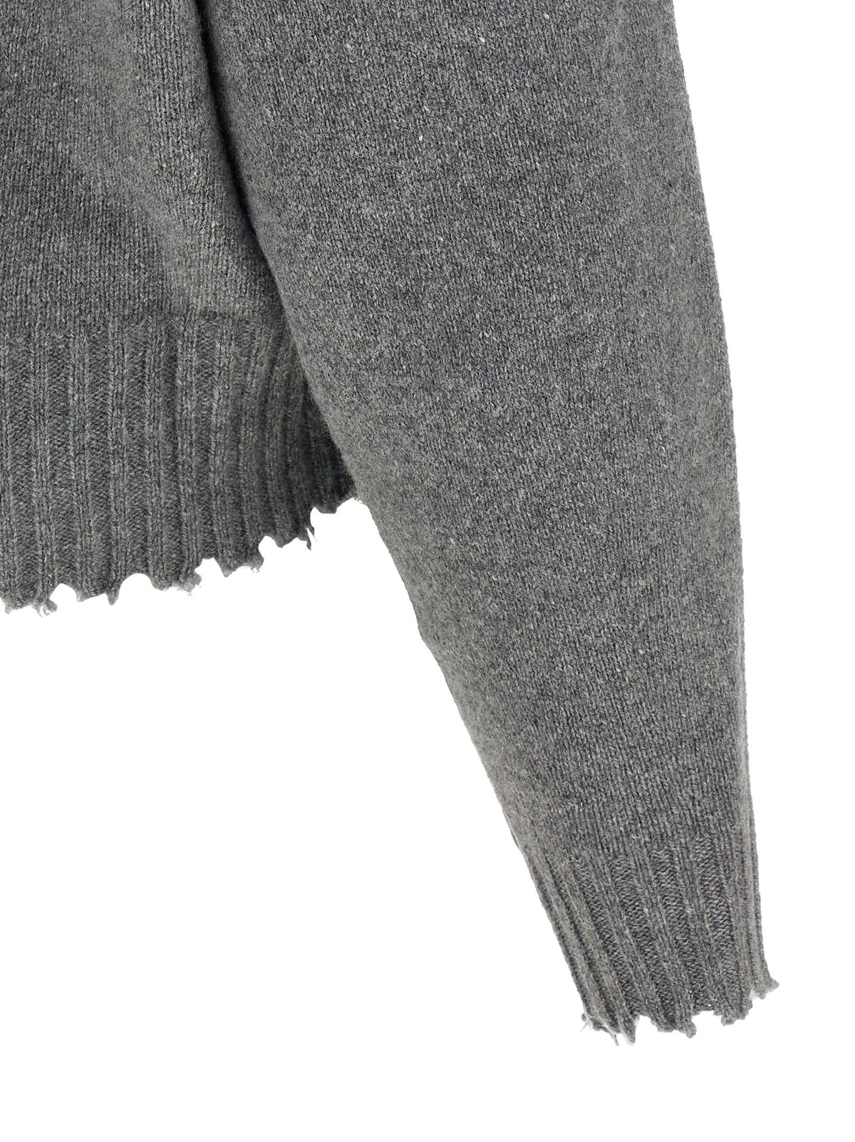 Nude Lucy Fringed Hem Sweater Grey, view 4