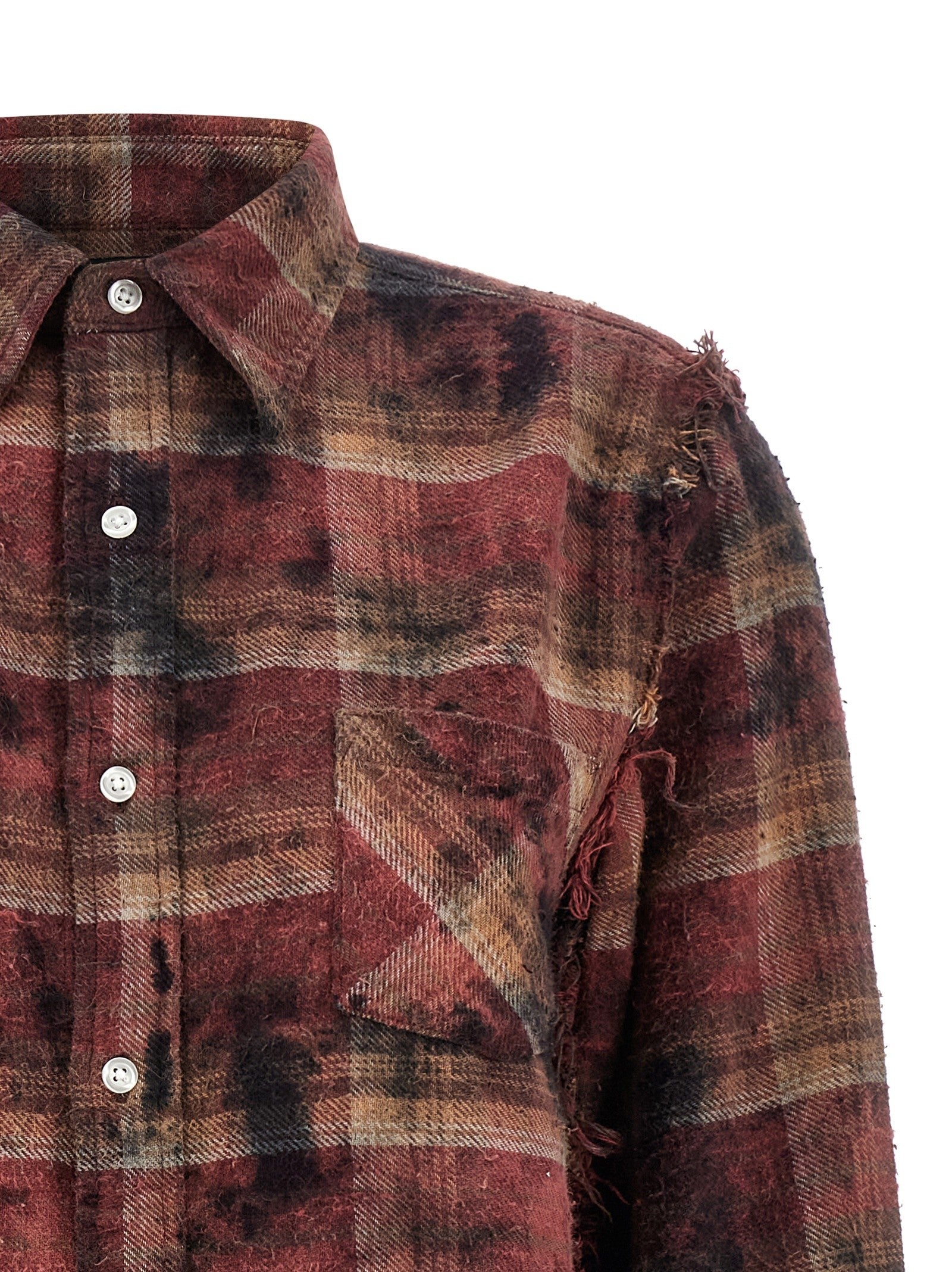 R13 Fringed Shirt Red