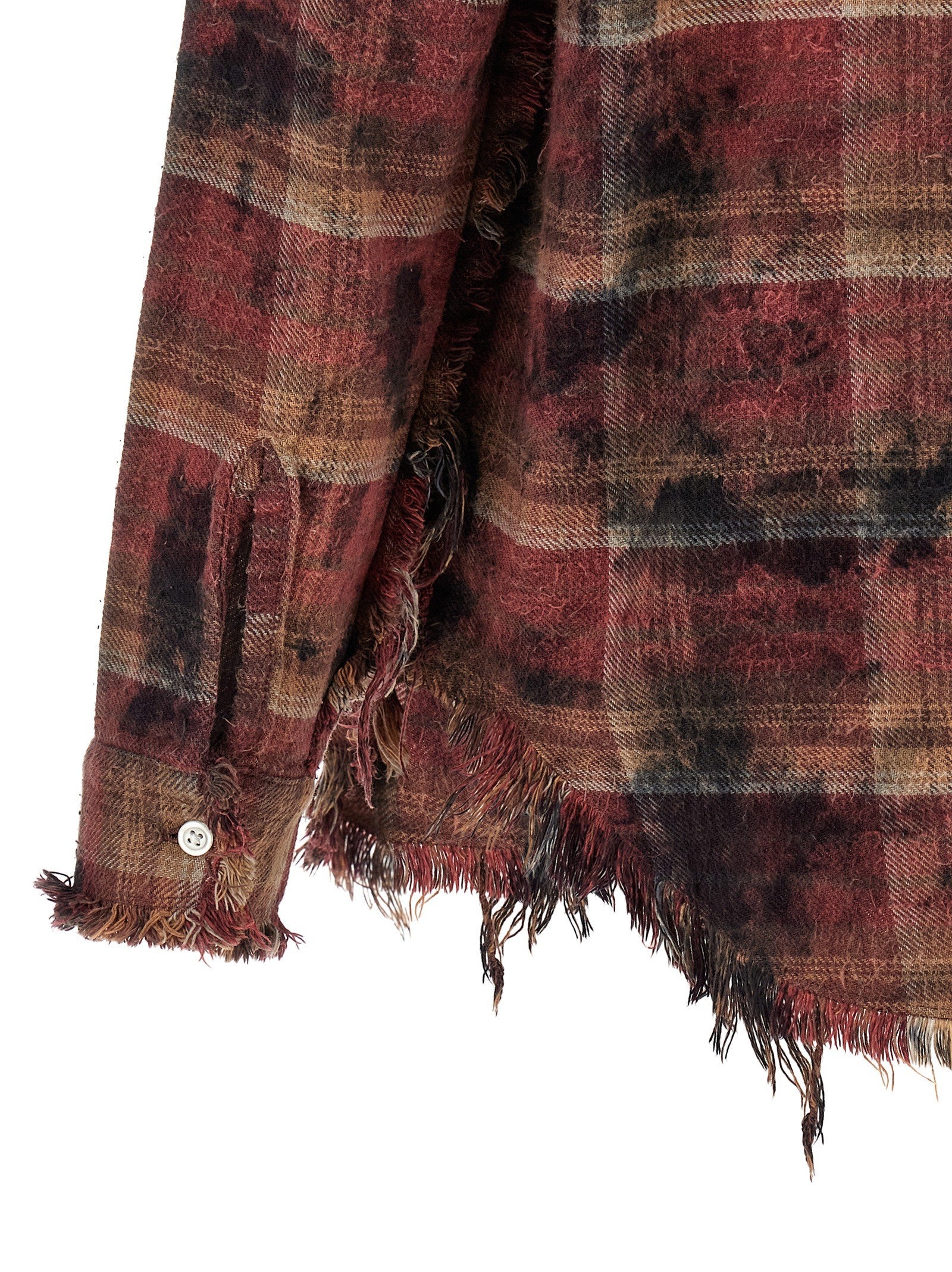 R13 Fringed Shirt Red