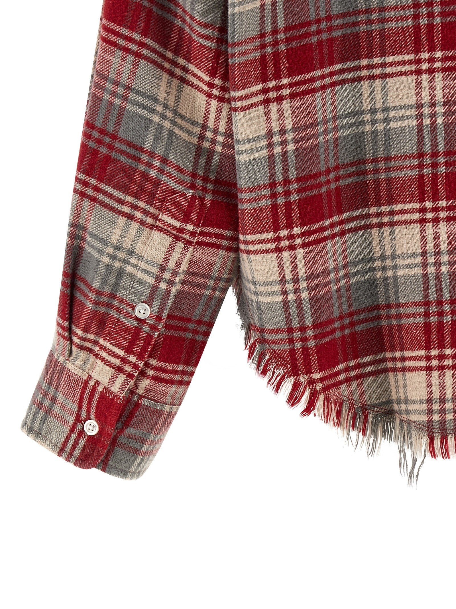 R13 Fringed Shirt Red