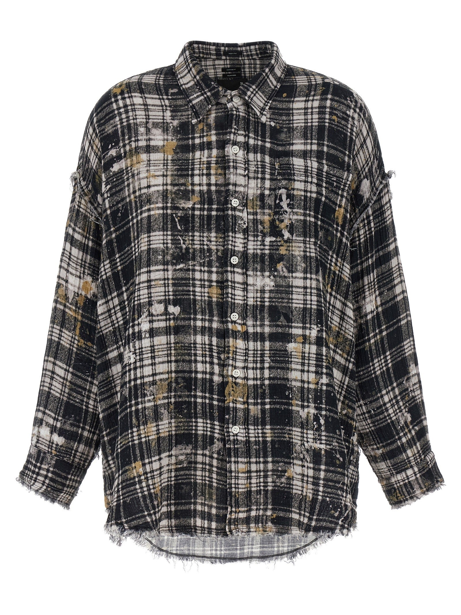 R13 Fringed Shirt Gold