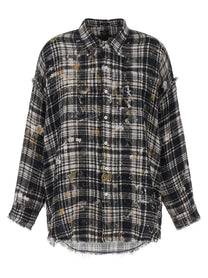 R13 Fringed Shirt Gold