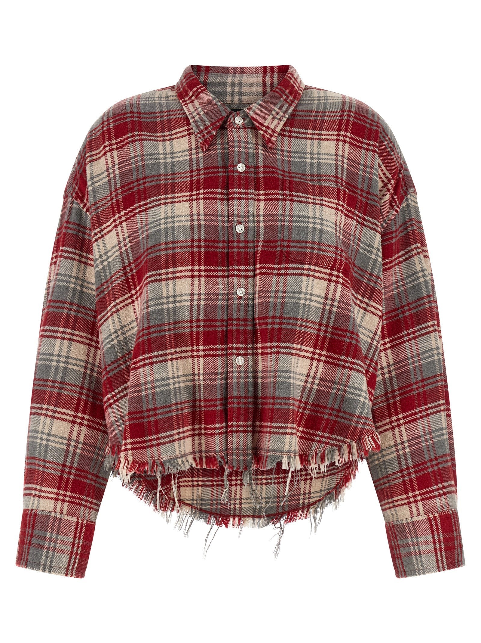 R13 Fringed Shirt Red