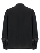 Kiton Fringed Shirt Black, view 2