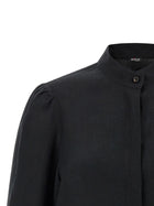 Kiton Fringed Shirt Black, view 3