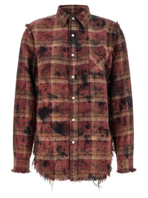 R13 Fringed Shirt Red