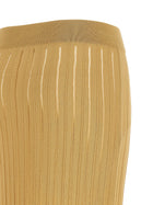 Balmain Fringed Skirt Beige, view 4