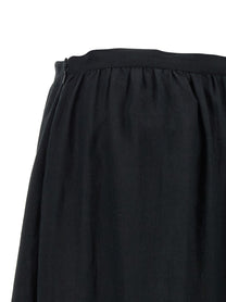 Kiton Fringed Skirt Black