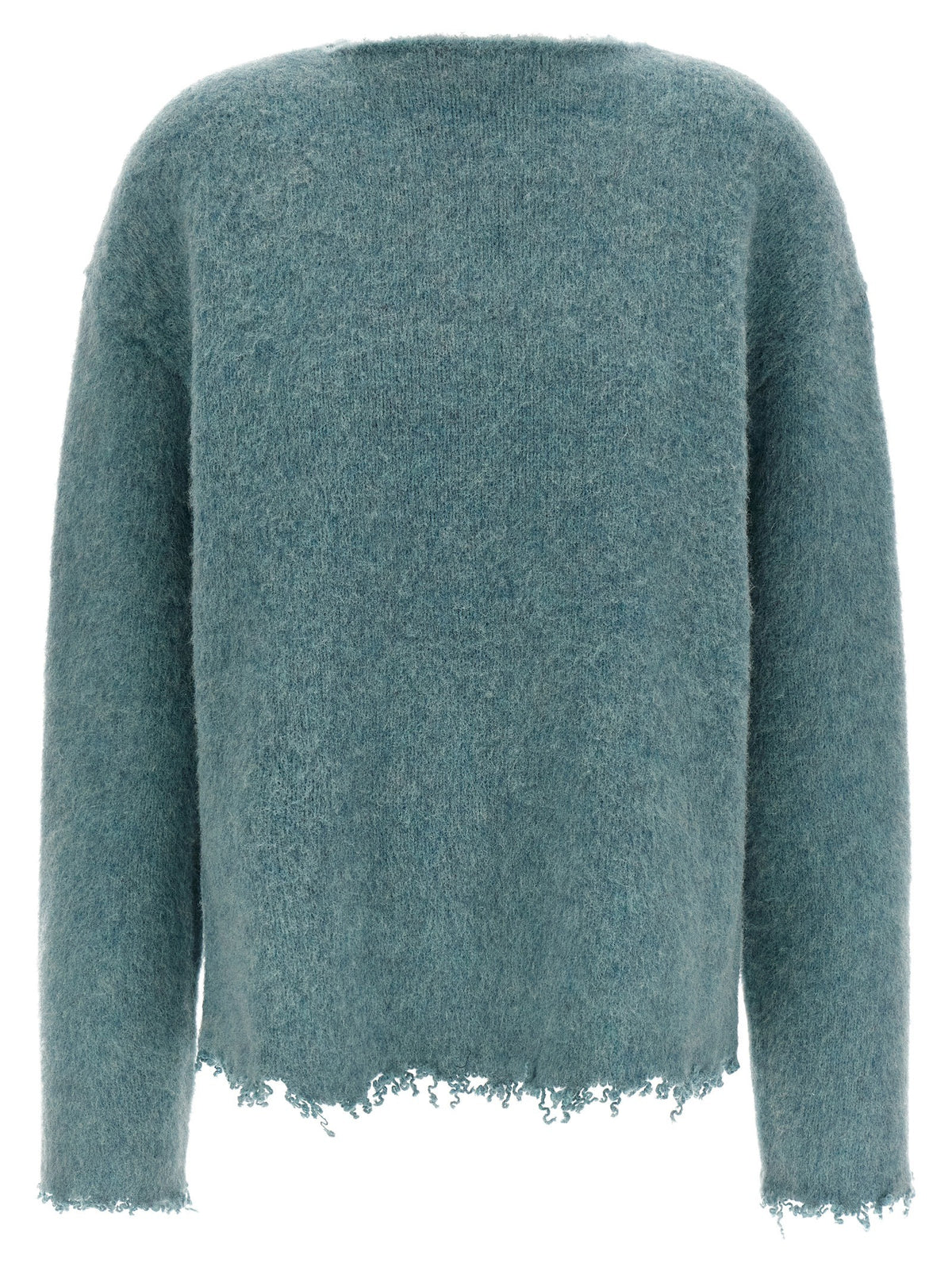 Jil Sander Fringed Sweater Blue
