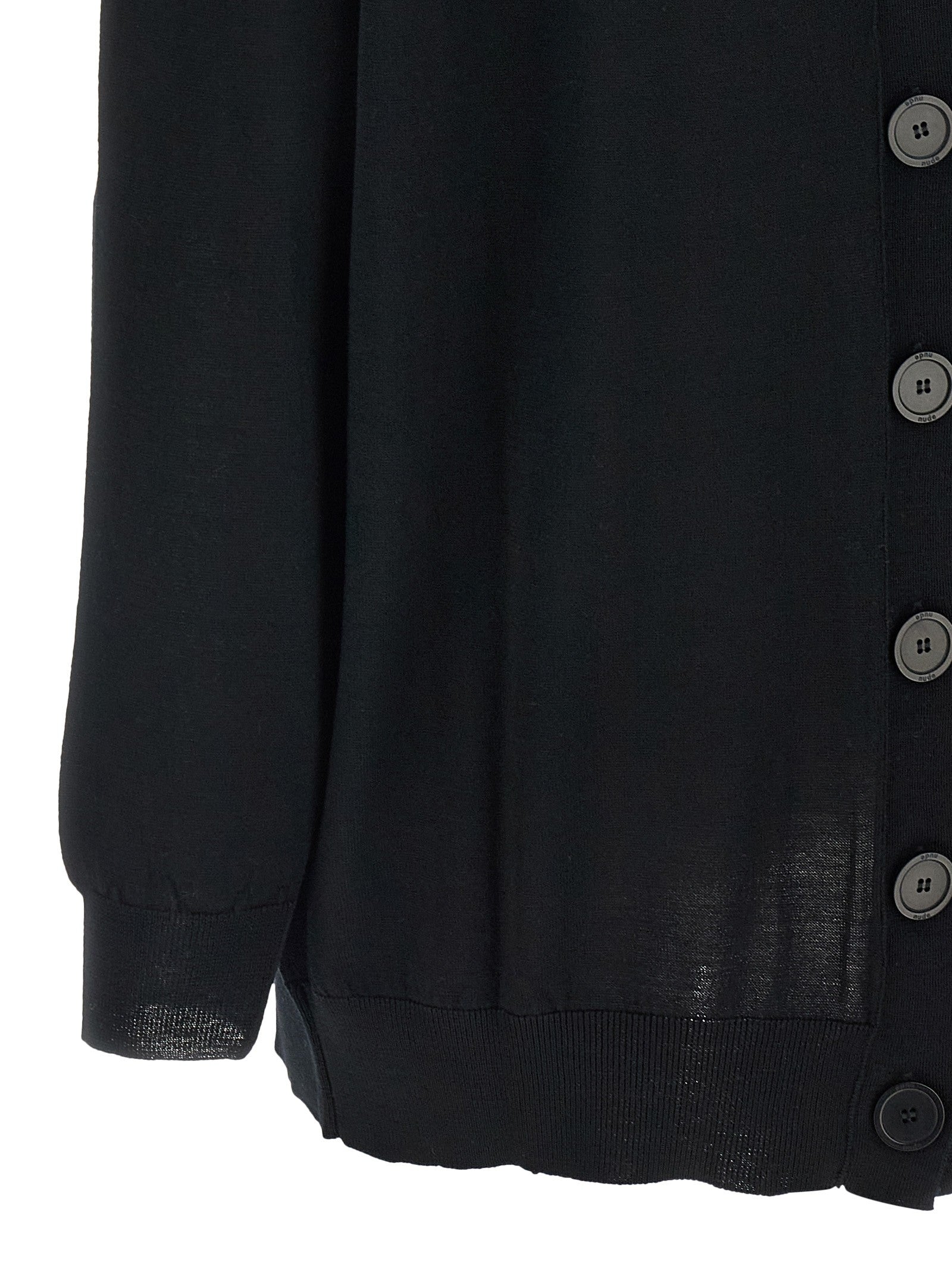 Nude Lucy Front Back Cardigan Black