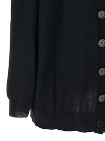 Nude Lucy Front Back Cardigan Black