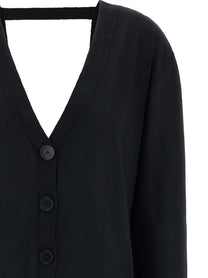 Nude Lucy Front Back Cardigan Black