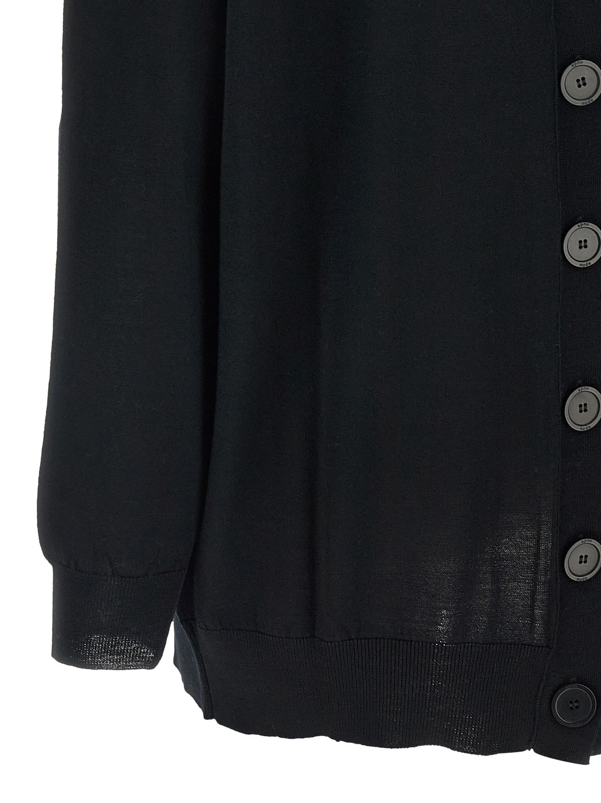 Nude Lucy Front Back Cardigan Black, view 4