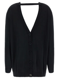 Nude Lucy Front Back Cardigan Black
