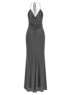 Pinko Front Knot Dress Grey
