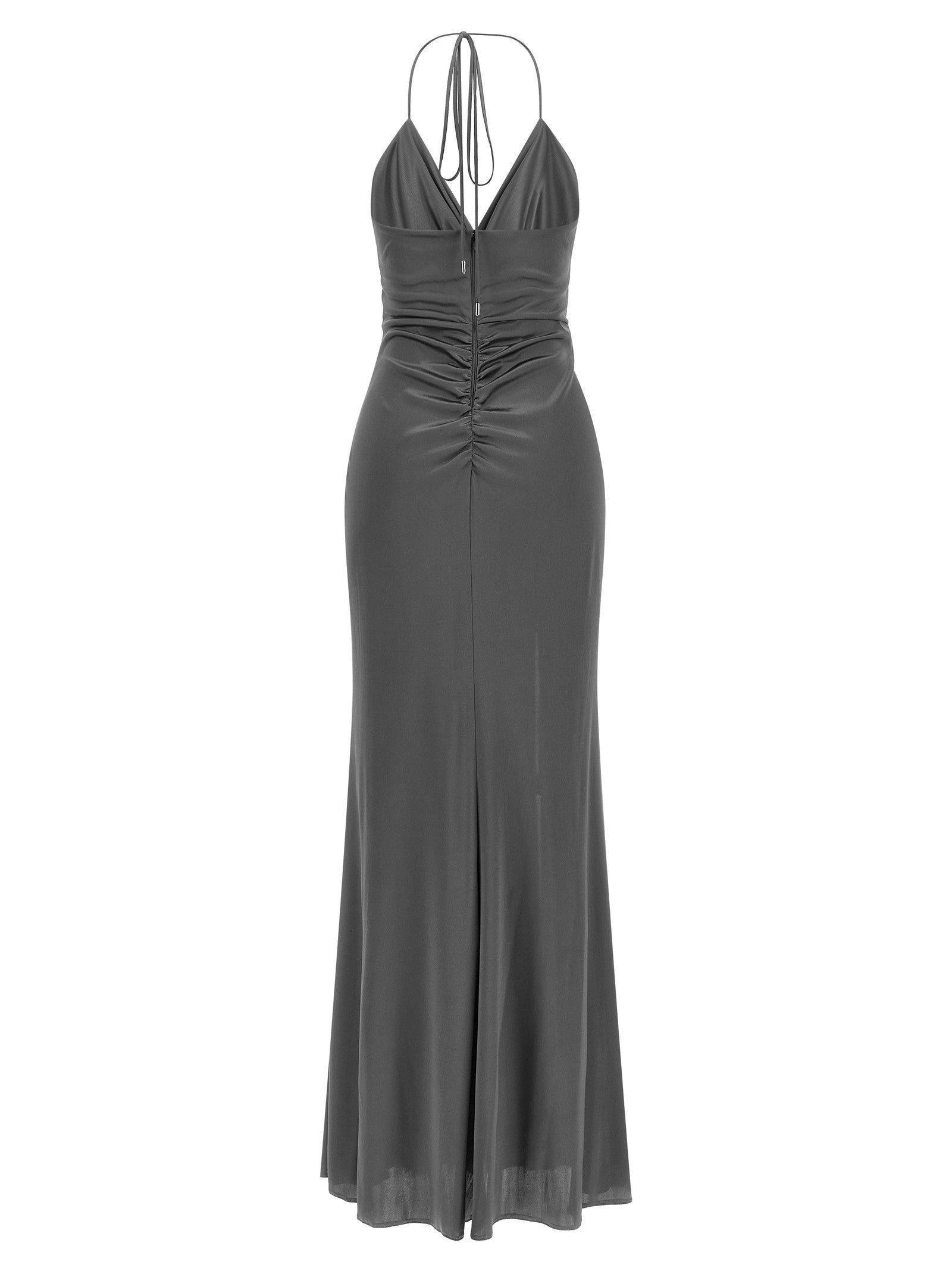 Pinko Front Knot Dress Grey
