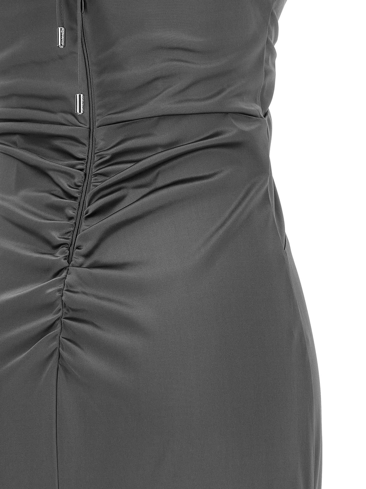 Pinko Front Knot Dress Grey
