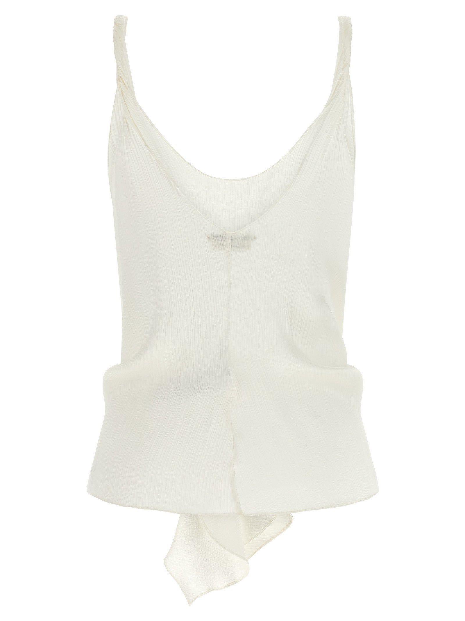 JW Anderson Front Knot Top White
