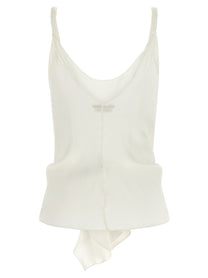 JW Anderson Front Knot Top White