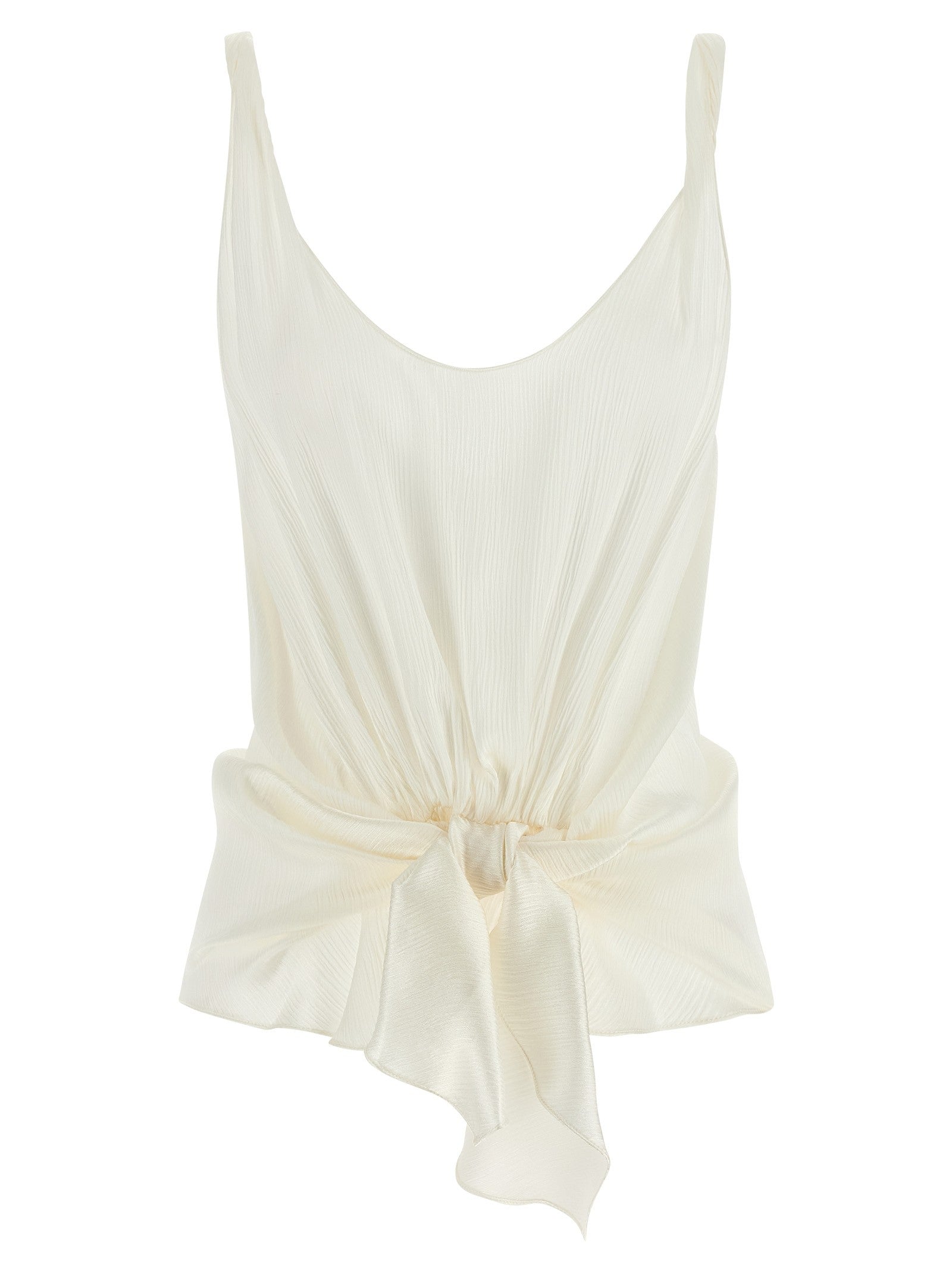 JW Anderson Front Knot Top White