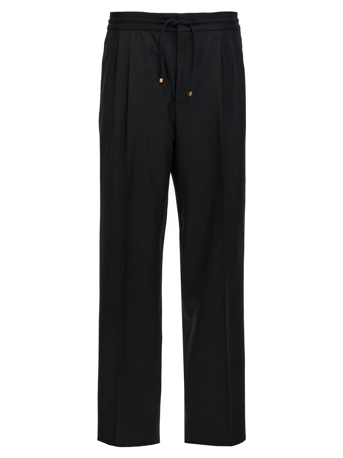 Brunello Cucinelli Front Pleat Pants Black