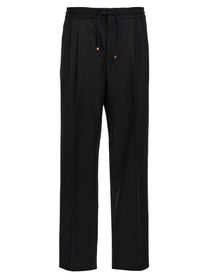 Brunello Cucinelli Front Pleat Pants Black