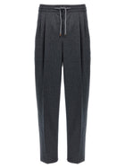 Brunello Cucinelli Front Pleat Pants Grey
