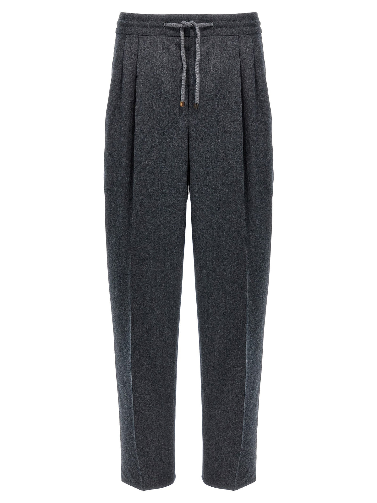 Brunello Cucinelli Front Pleat Pants Grey