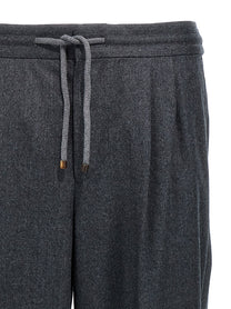 Brunello Cucinelli Front Pleat Pants Grey