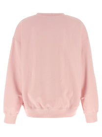 Ganni Front Print Sweatshirt Blue
