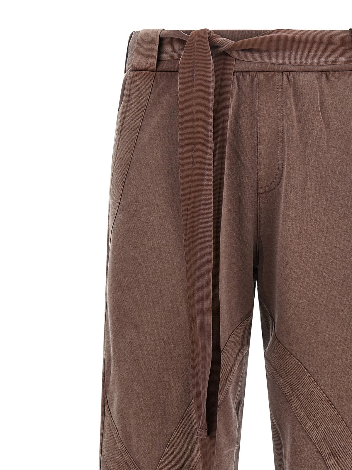 The Attico Front Split Pants Brown