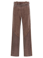 The Attico Front Split Pants Brown, view 2