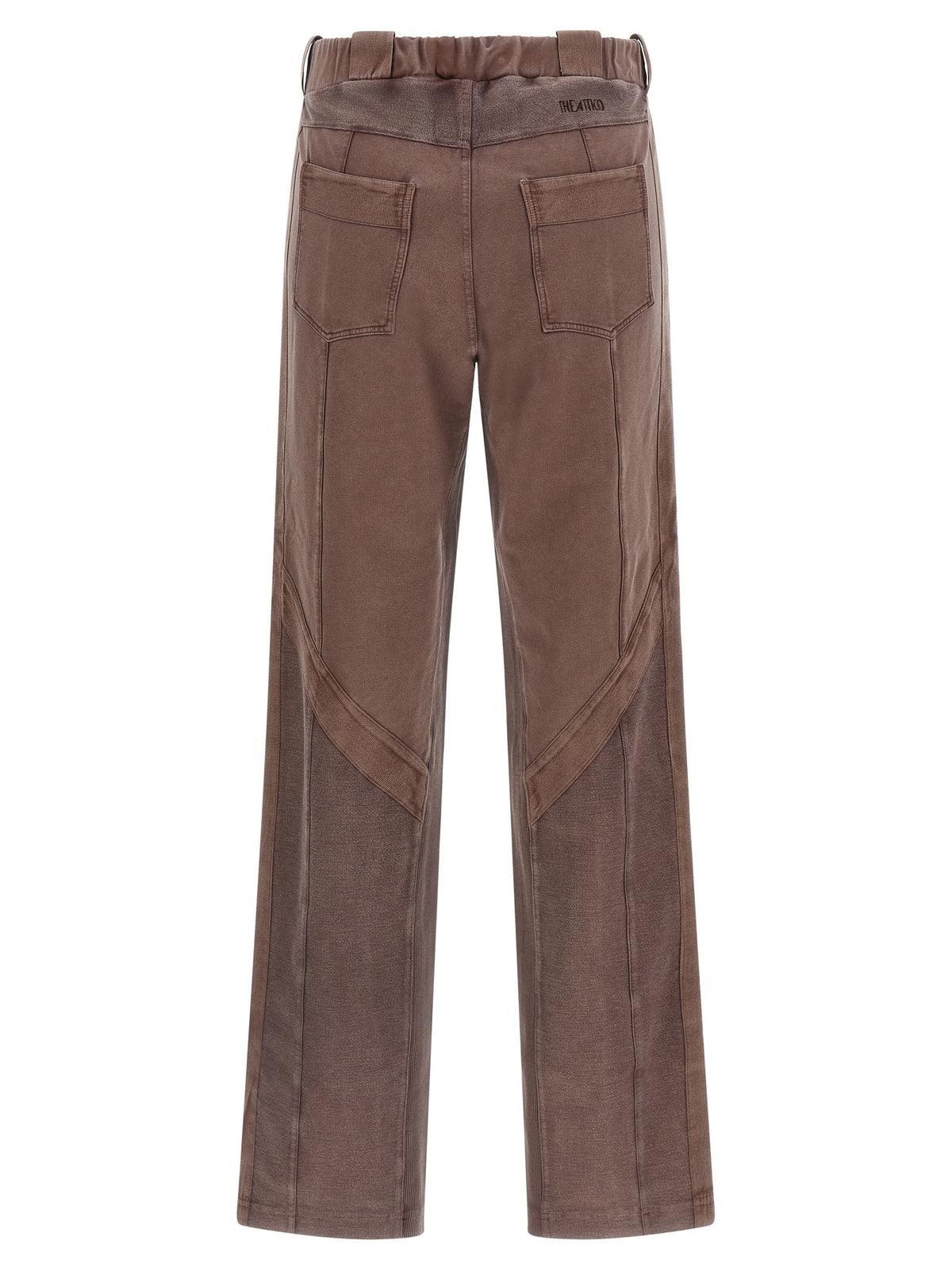 The Attico Front Split Pants Brown