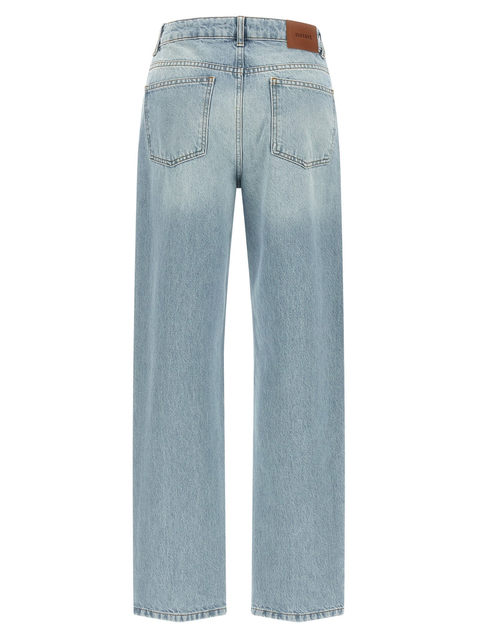 ROTATE Birger Christensen Front Zip Jeans Blue