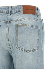 ROTATE Birger Christensen Front Zip Jeans Blue