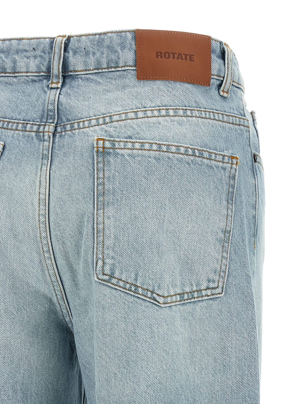 ROTATE Birger Christensen Front Zip Jeans Blue, view 4